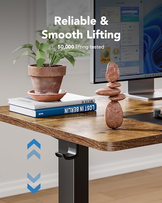 HUANUO 40" x 24" Electric Standing Desk Adjustable Height, 4 Memory Height - Image 6