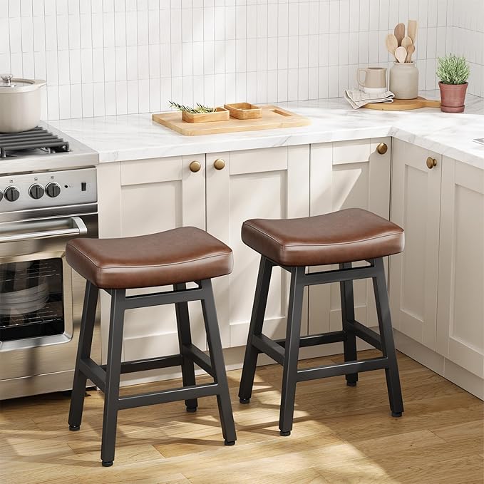 Counter Height Bar Stools Set of 2, 24 Inch Barstools - Image 6