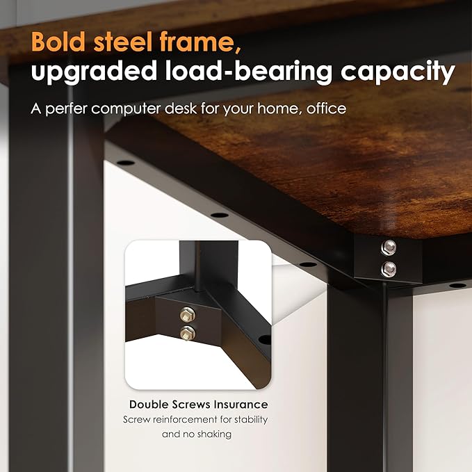 Need Small Computer Desk 39.4 inches Sturdy Writing Desk - Image 6