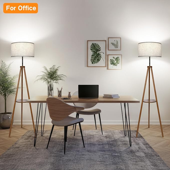 OUTON Wood Tripod Floor Lamp - Image 7