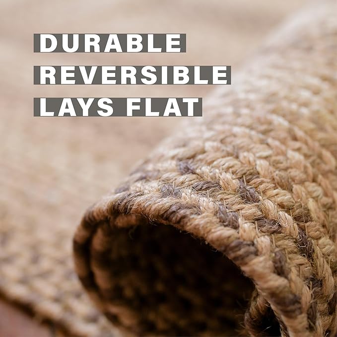 Homespice Cookie Dough Oval Braided Rugs 5x8' - Image 4