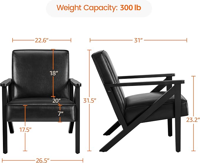 Yaheetech Accent Chair, Armchair - Image 2