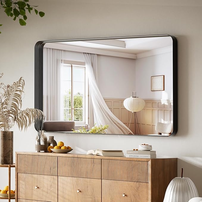 Large Bathroom Mirror 30x56 inch, Gorgeous Deep Frame Wall Vanity Mirror - Image 7