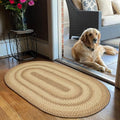 Cookie Dough Oval Braided Rugs 20x30 by Homespice