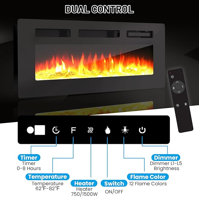 70 Inch Fireplace TV Stand - Image 7