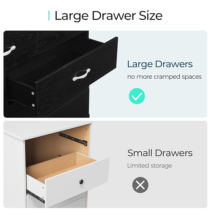 LINSY HOME 10 Drawer Dresser for Bedroom, Modern TV Stand Dressers - Image 7