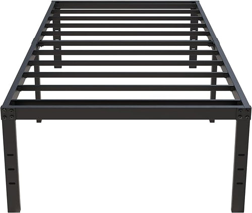 18 Inch Twin Bed Frames No Box Spring Need, Metal Platform Bed Frame Twin Size by Upcanso