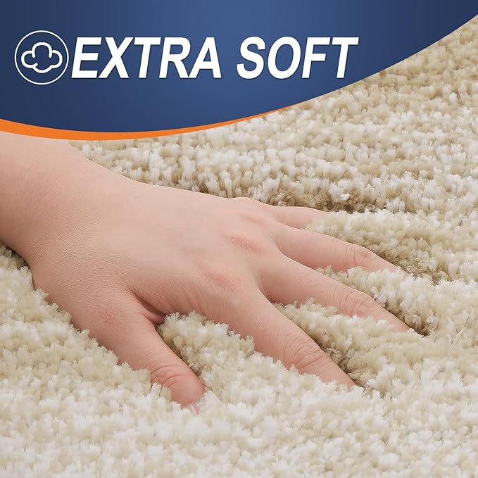 OLANLY Bathroom Runner Rugs 47x24, Extra Soft Absorbent Microfiber Bath Rugs - Image 2