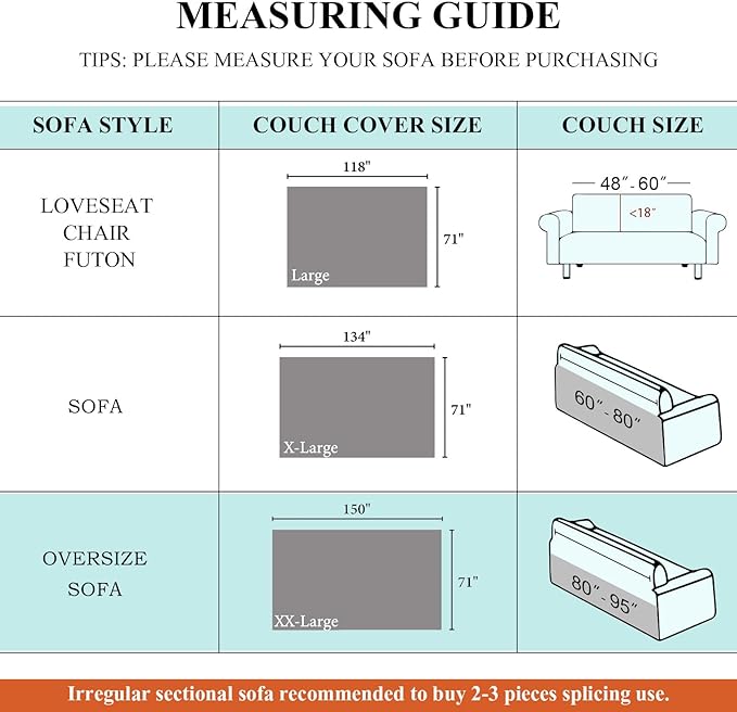 STACYPIK Waterproof Blue Sofa Cover - Image 6
