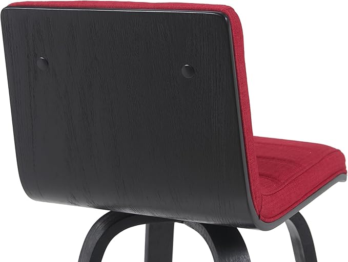 Armen Living Vienna Modern Swivel 30" Bar Height Barstool - Image 6