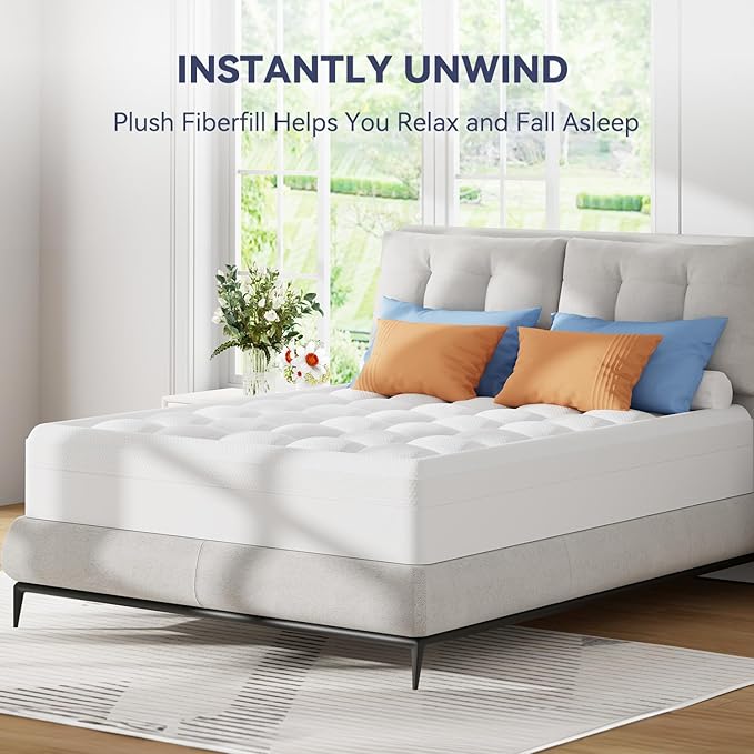 ELEMUSE Queen Size Dual Layer 3 Inch Memory Foam Mattress Topper - Image 8