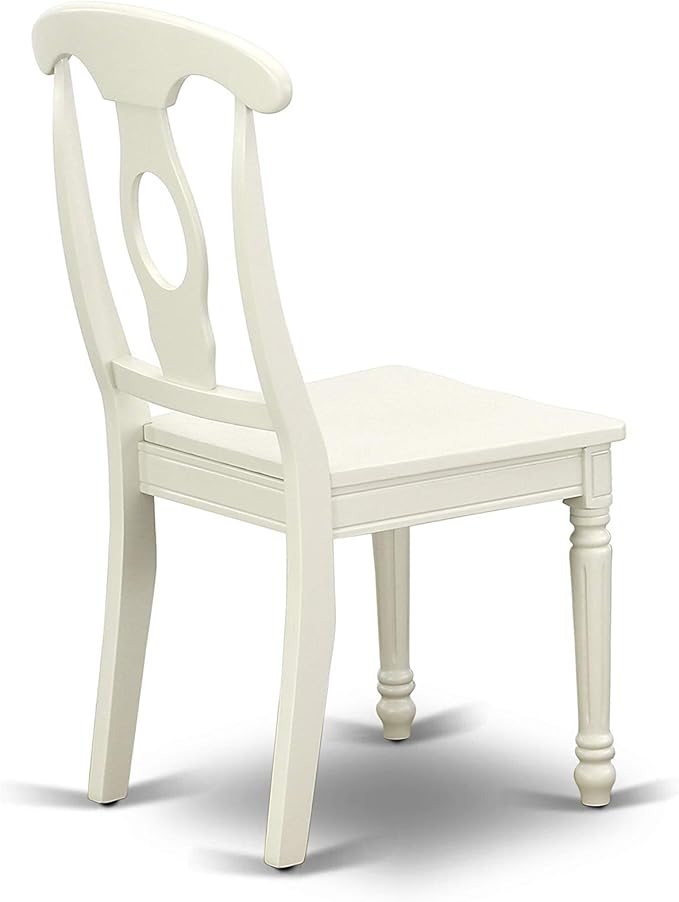 East West Furniture VAKE7-LWH-W 7 Piece Dining Set Consist of an Oval Dining - Image 12