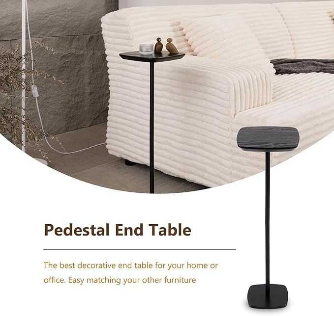 Modern Martini Pedestal Side Table - Image 7
