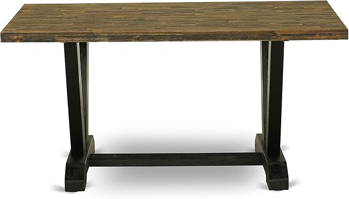 East West Furniture V777FO749-9 9 Piece Dining Room Furniture Set Includes a - Image 5