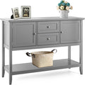 COSTWAY Buffet Sideboard, with 2 Wood Storage Drawers & Open Shelf, Console by COSTWAY