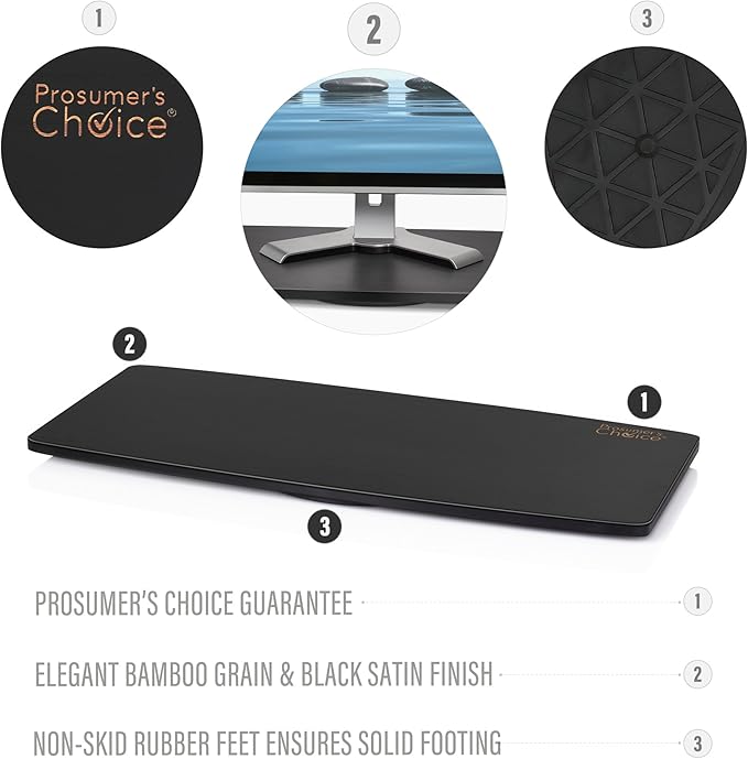 Prosumer's Choice 31-Inch Wooden TV Swivel Stand - Image 4
