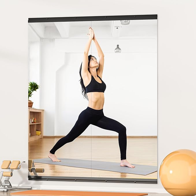 Hasipu 2 Pcs 71''x31'' Home Gym Mirror Large Full Length Wall Mounted Full Body - Image 2