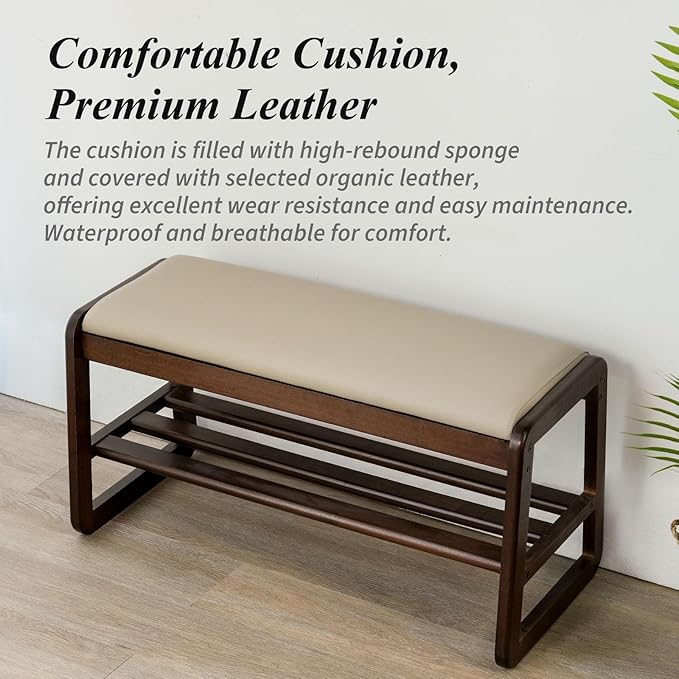 Shoe Bench, Entryway Bench - Image 6