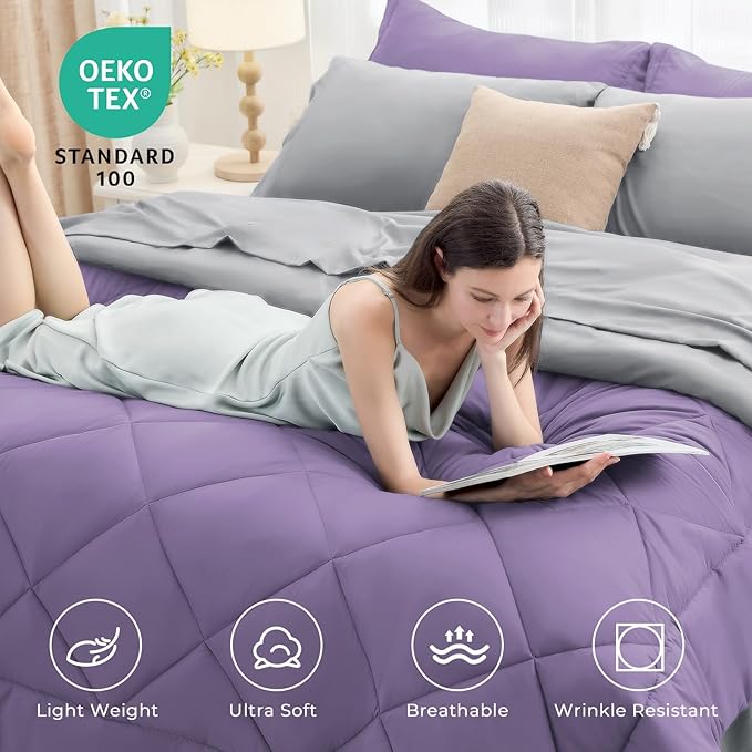 HEVUMYI Queen Comforter Set - Image 2