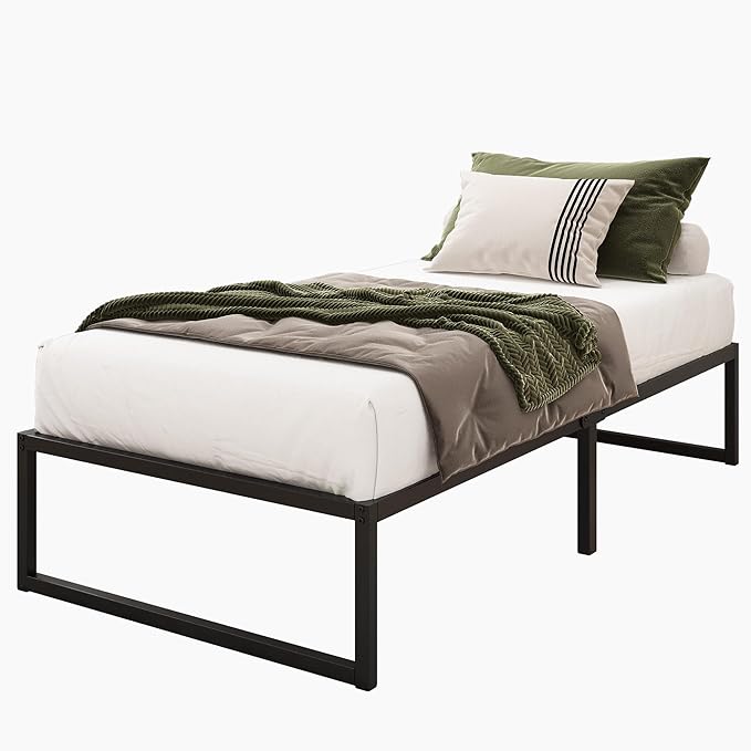 16 Inch Twin Size Bed Frames Heavy Duty Metal Twin Platform Bed Frame No Box - Image 8