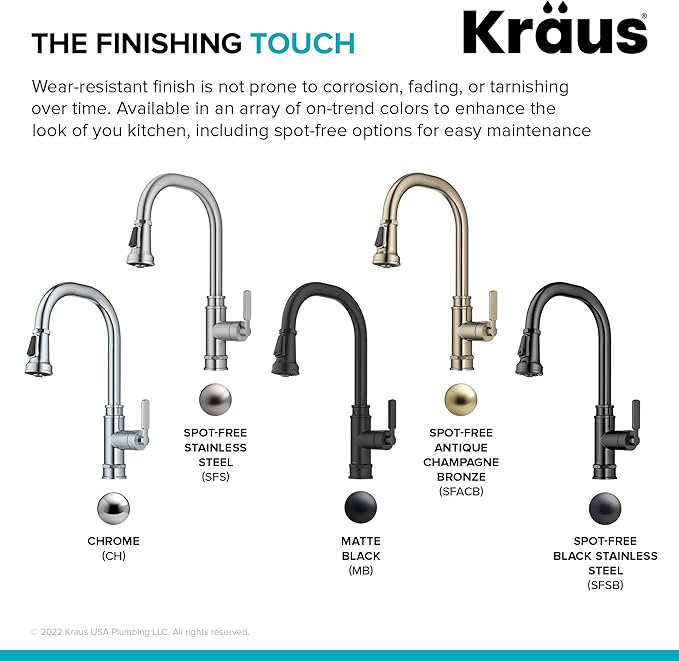 KRAUS Allyn Transitional Industrial Pull-Down Single Handle Kitchen Faucet in - Image 15