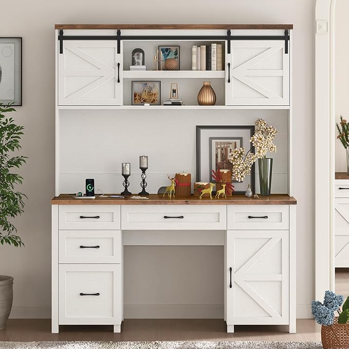 67''H Farmhouse Executive Desk - Image 7