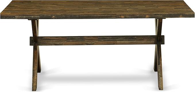 East West Furniture X777FL716-6 6 Piece Dining Table Set Contains a Rectangle - Image 6