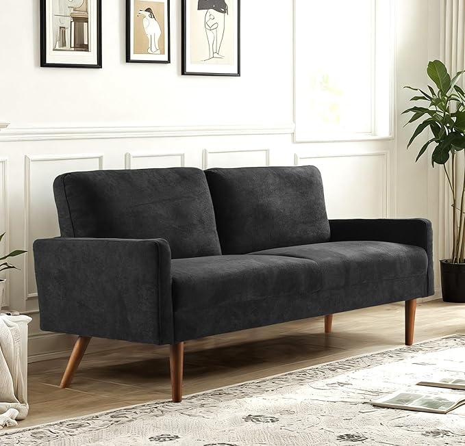 Kent Velvet Sofa, European Style by ContainerDirect