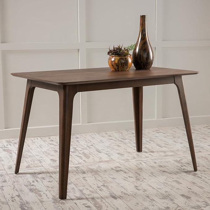 Mid-Century Modern Solid Wood Dining Table - Image 3