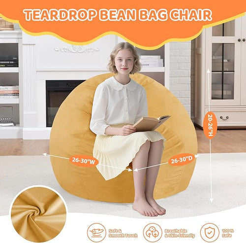 2FT Bean Bag Chair, Comfy Bean Bag Chairs - Image 2