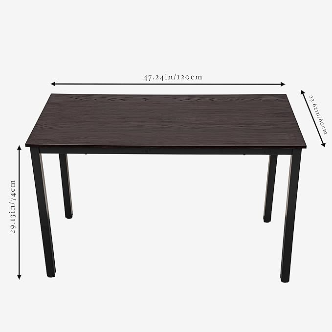 47 inch Large Computer Desk Wood, Modern Simple Style Desk - Image 2