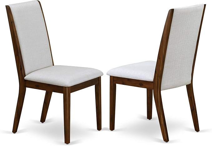 East West Furniture ANLA5-ANA-05 5 Piece Dining Room Table Set Includes a Round - Image 6