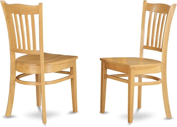 East West Furniture NDGR3-OAK-W 3 Piece Dinette Set - Image 4