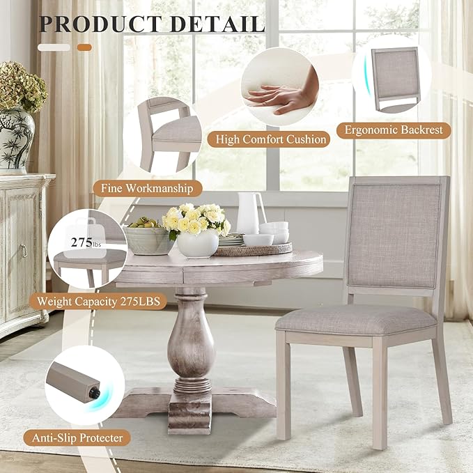 COLAMY Modern Rectangular Dining Table Set - Image 8