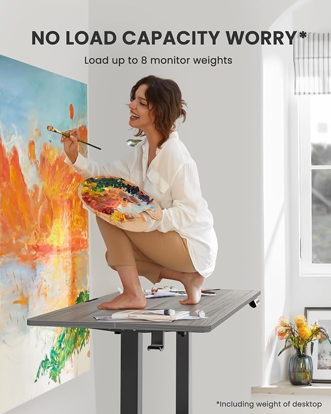 ErGear Small Height Adjustable Electric Standing Desk, 40 x 24 Inches Sit Stand - Image 6