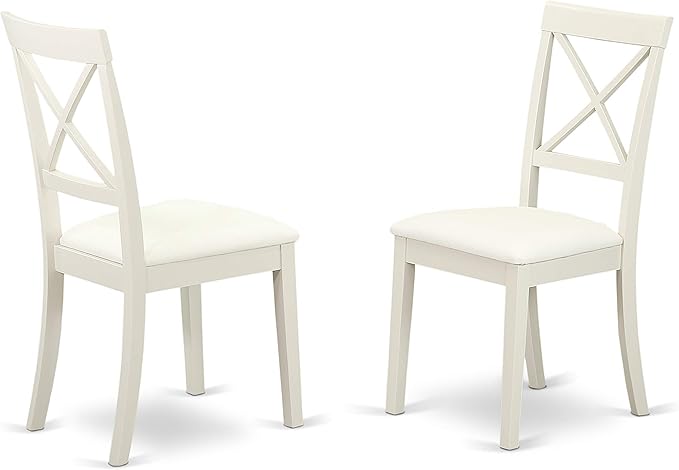 East West Furniture NDBO3-LWH-LC 3 Piece Dining Room Table Set Contains a - Image 7