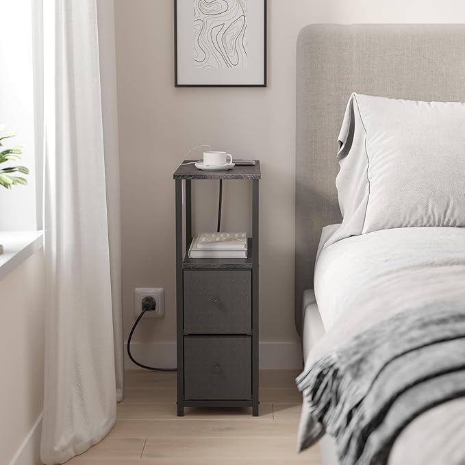 TUTOTAK Small Narrow LED End Table - Image 6