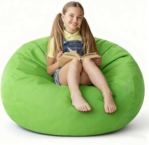 2FT Bean Bag Chair with Ultra Soft Velvet Cover Bean Bag Sofa with Memory Foam by Unknown