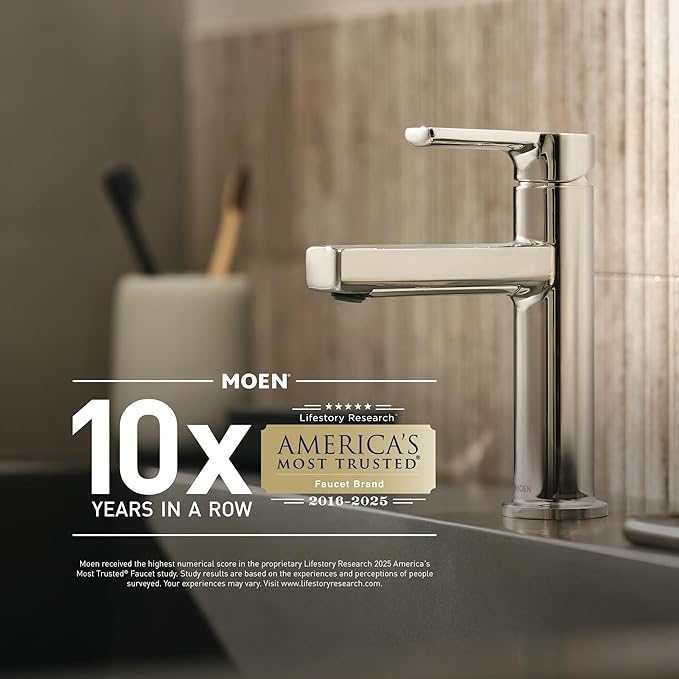 Moen DN0792BN Iso 22-Inch x 22-Inch Frameless Pivoting Bathroom Tilting Mirror - Image 4