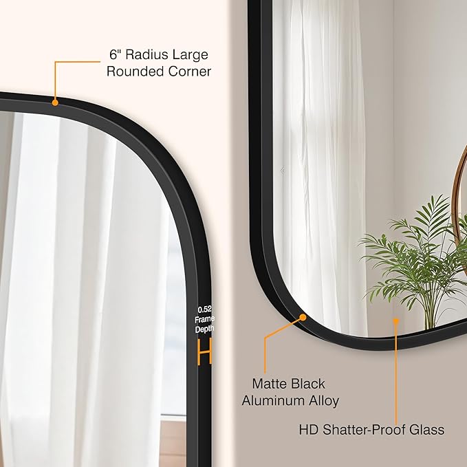 Bathroom Mirrors for Over Sink, 30x30 Vanity Squircle Mirror for Bathroom Sink - Image 3
