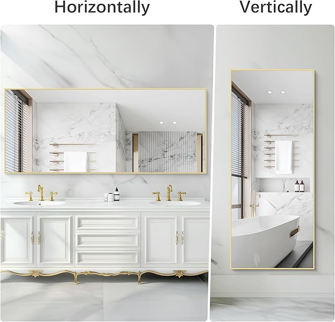 30x72inch Bathroom Mirror, Large Rectangular Wall Mirrors - Image 6