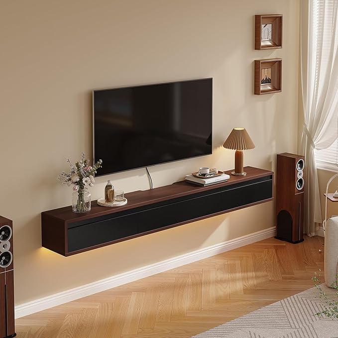Floating TV Stand Matte Finish, Floating TV Console, Under TV Shelf - Image 4