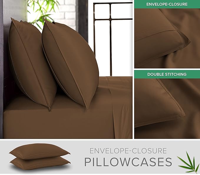 California King Sheets by Pure Bamboo, Genuine 100% Organic Viscose Derived - Image 3