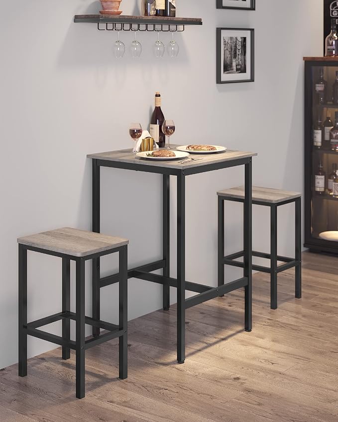 VASAGLE Bar Table, Small Kitchen Dining Table, High Top Pub Table, Height - Image 7