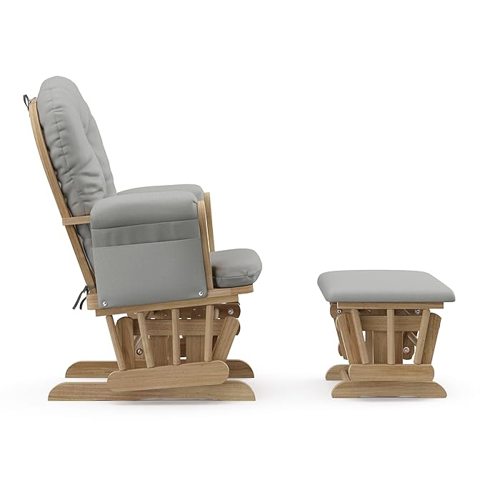 Storkcraft Premium Hoop Glider & Ottoman — GREENGUARD Gold Certified Nursery - Image 3
