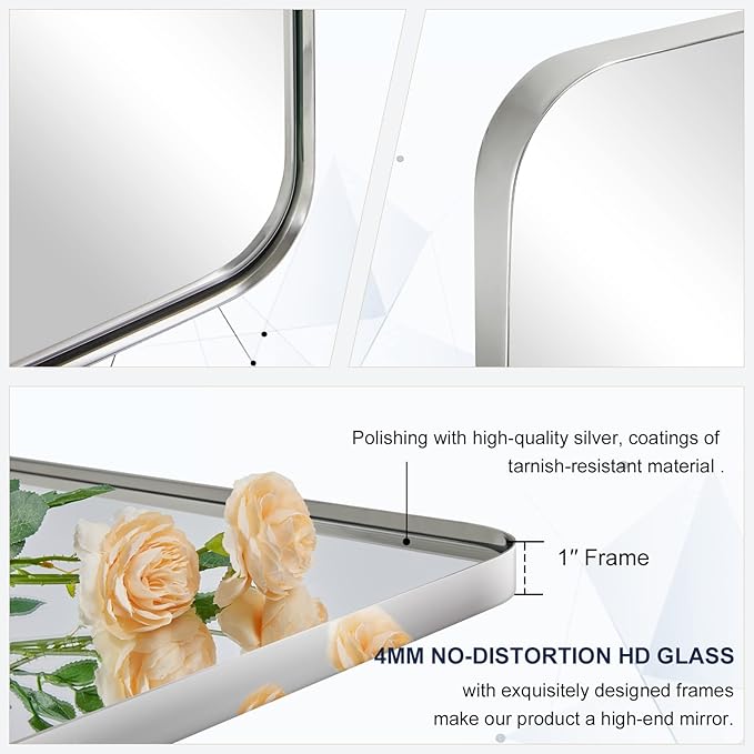ANDY STAR Chrome Bathroom Mirrors - Image 6