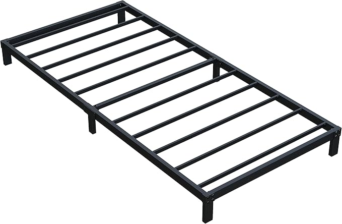 7 Inch Twin Bed Frames No Box Spring Need, Low Profile Metal Platform Twin Size - Image 8