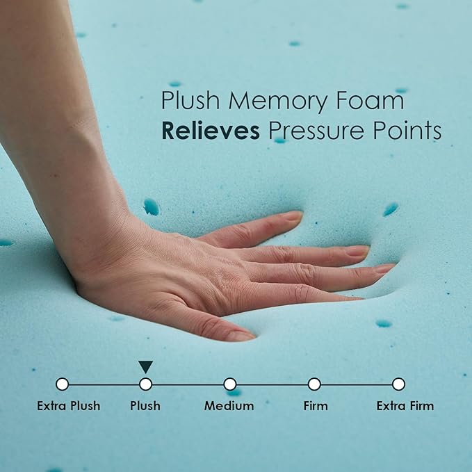 FDW | 8" Full Mattress + 3" Cooling Mattress Topper | Gel Memory Foam | Medium - Image 4