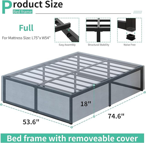 18 Inch Full Size Bed Frame - Image 2