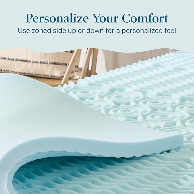 LUCID Mattress Topper, Twin XL, 2 Inch, Memory Foam Mattress Topper - Image 5